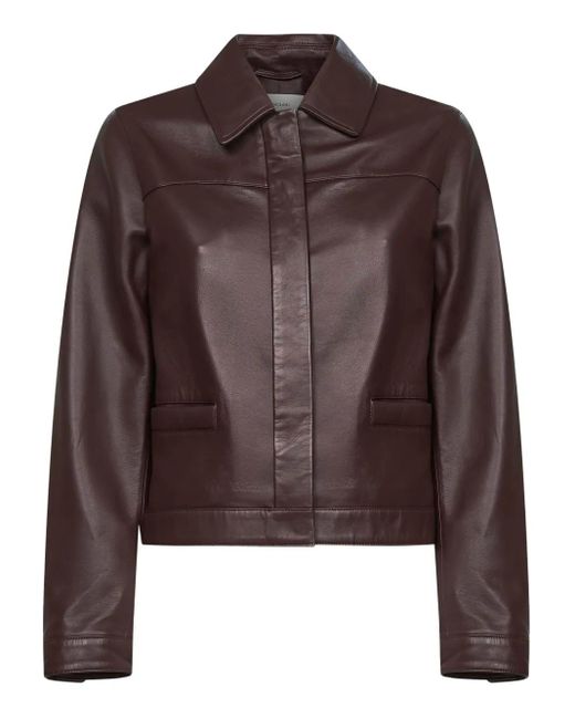 Loulou de Saison Brown Ascot Flap-Pocket Jacket