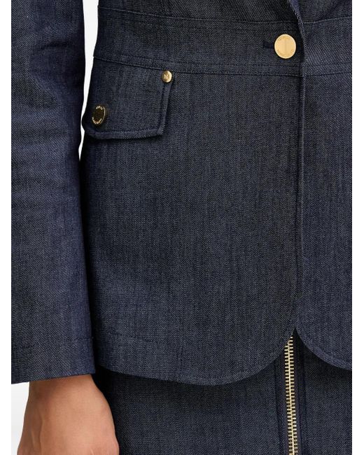 Marciano Blue Pocket Button Blazer
