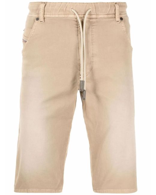 DIESEL Natural Drawstring-Waist Denim Shorts for men