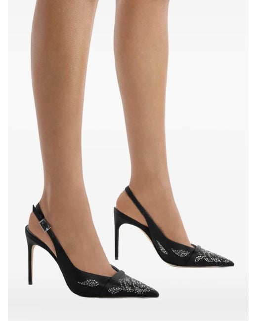 Pumps Jazz Con Tacco, Decorazione E Cinturino Posteriore 90Mm di Malone Souliers in Black