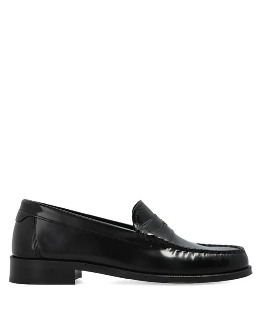 Furla Black Loafers