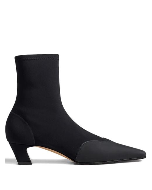 Khaite Black Nevada Ankle Boots