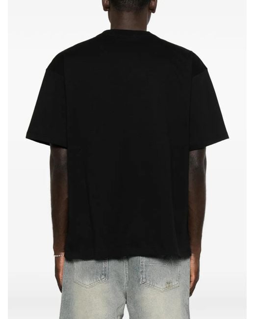A PAPER KID Black Logo-Print T-Shirt