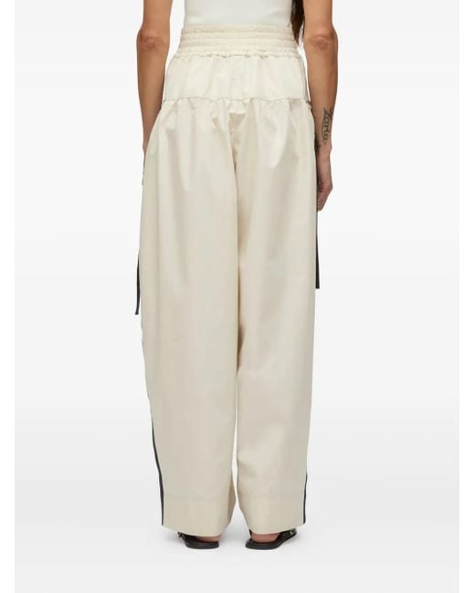 3.1 Phillip Lim Natural Pleated Panel Trousers