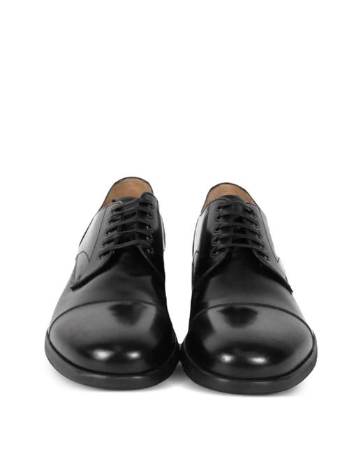 Ferragamo Black Larry Derby Shoes for men