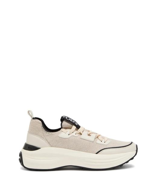 Tod's White Logo-Detail Sneakers