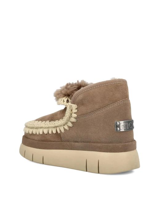 Mou Natural Bounce Suede Ankle Boots