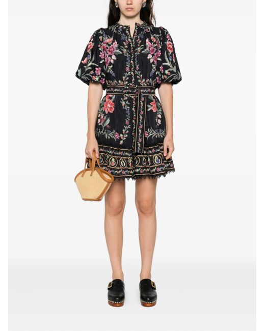 Farm Rio Black Belle Garden Dress