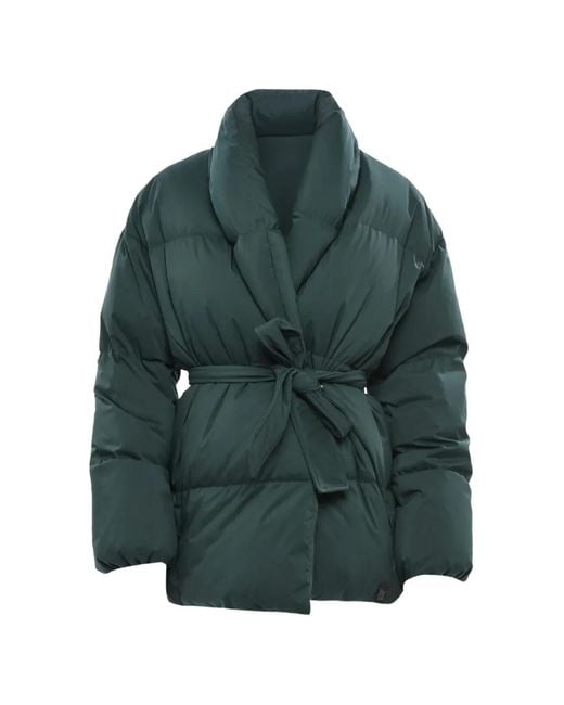 Bacon Green New Dada Belted Puffer Jacket