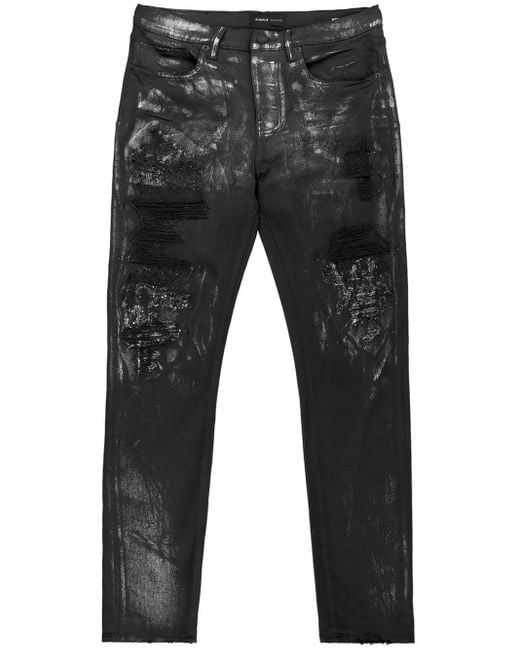 Purple Brand Gray P001 Skinny Jeans for men