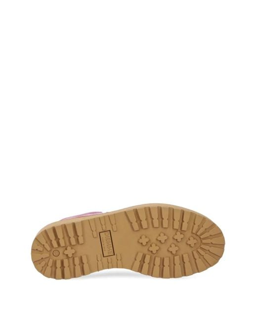 Diemme Pink Cornaro Gomma Lace-Up Suede Boots