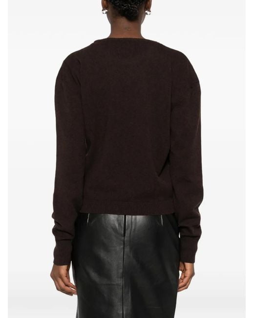 Paloma Wool Black Round-Neck Sweater