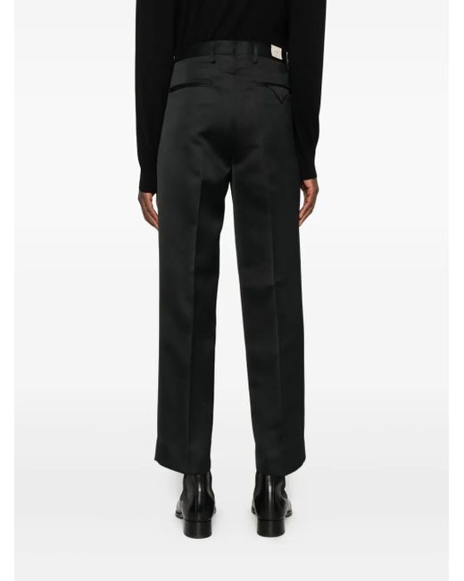 Briglia 1949 Black Pleated Straight-Leg Trousers for men