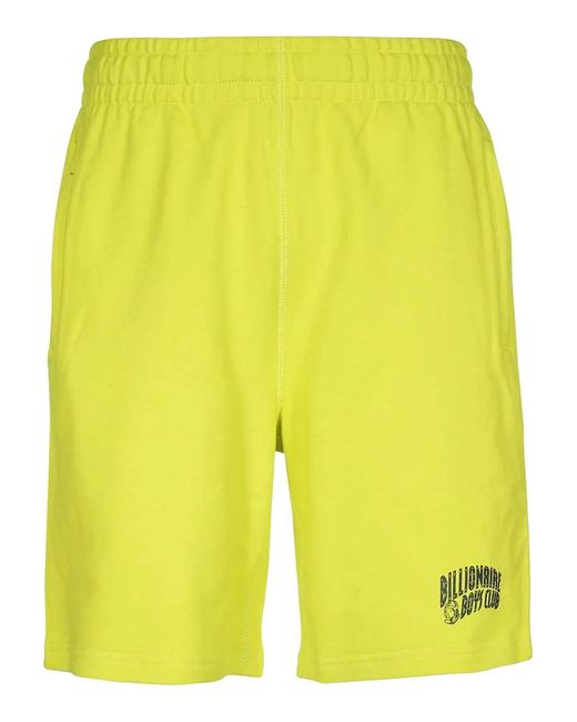 BBCICECREAM Yellow Elastic-Waistband Logo Track Shorts for men