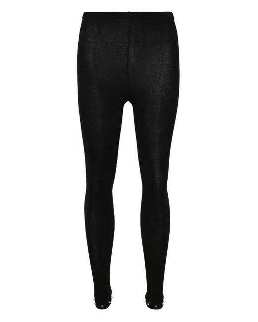 Noir Kei Ninomiya Women's Black Elasticated-Waist Leggings