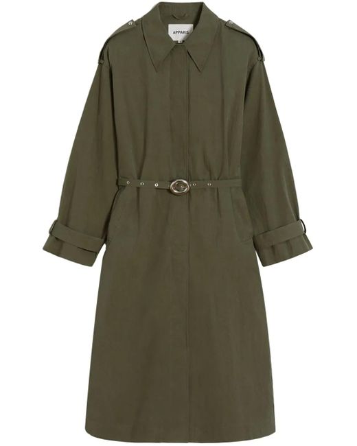 Apparis Ozzy トレンチコート Green