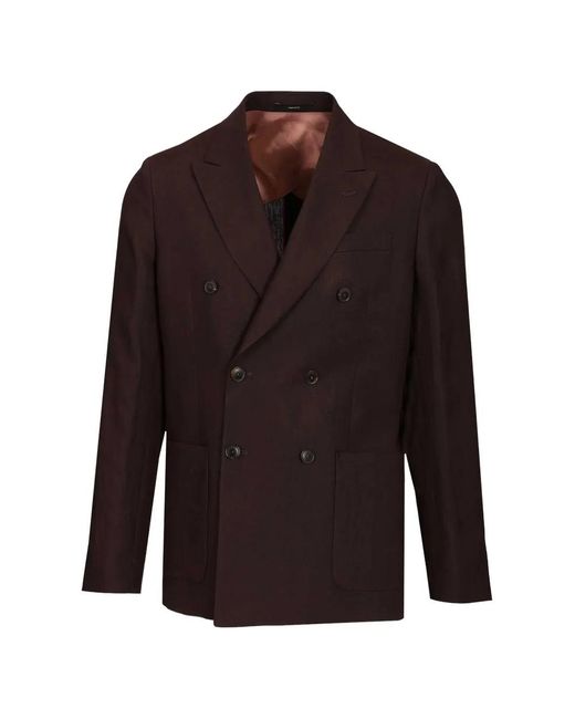 Paul Smith メンズ ブラウン ダブルジャケットの通販はau PAY