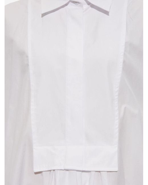 Robe courte à manches évasées Max Mara en coloris White