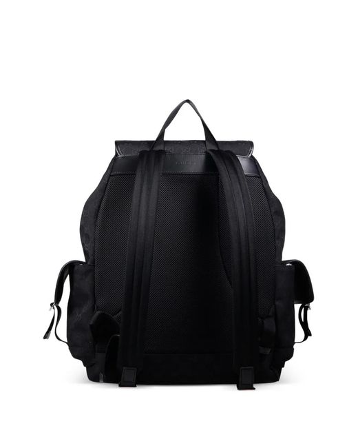 Gucci Black Large Gg Canvas Backpack for men