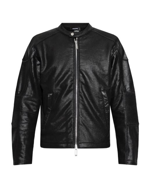 Bomber Con Zip di DSquared² in Black da Uomo