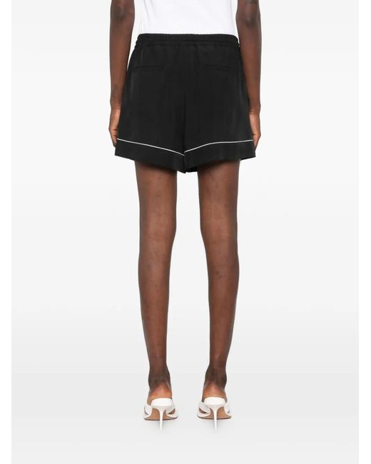 Sportmax Black Drawstring Shorts