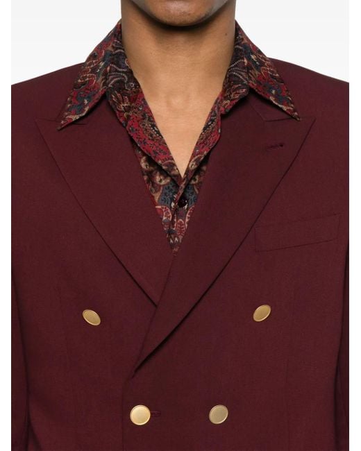 Reveres 1949 Red Double-Breasted Suit for men