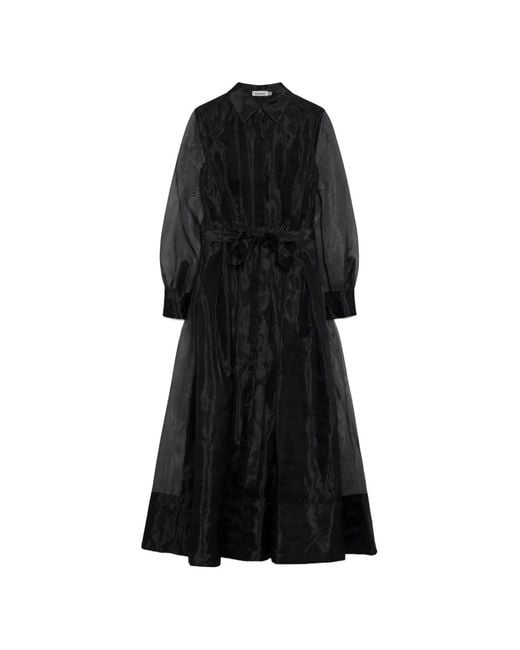 Jonathan Simkhai Black Montgomery Organza Maxi Dress