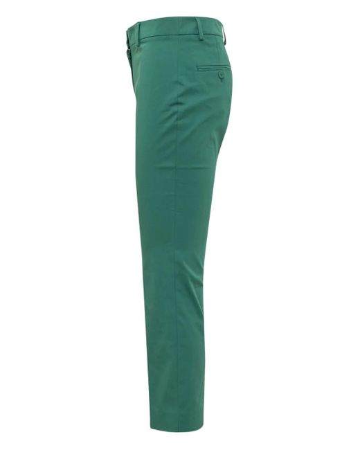Max Mara Green Pressed-Crease Tailored Trousers