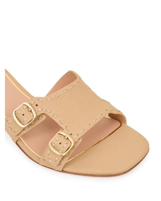 Santoni Natural Didi Buckle-Fastening Sandals