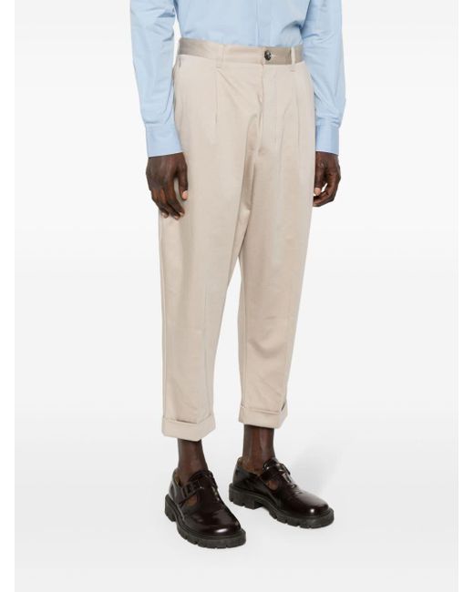 Pantalones con detalle de pinzas AMI de hombre de color Natural