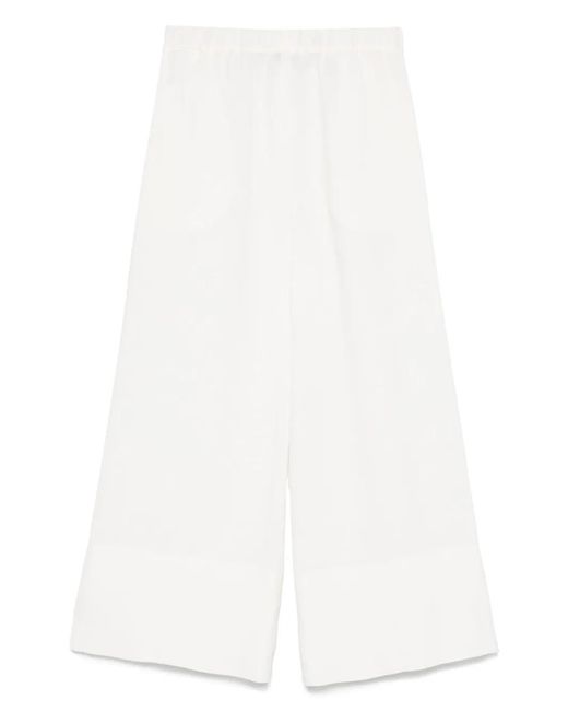 Antonelli White Tropea Trousers