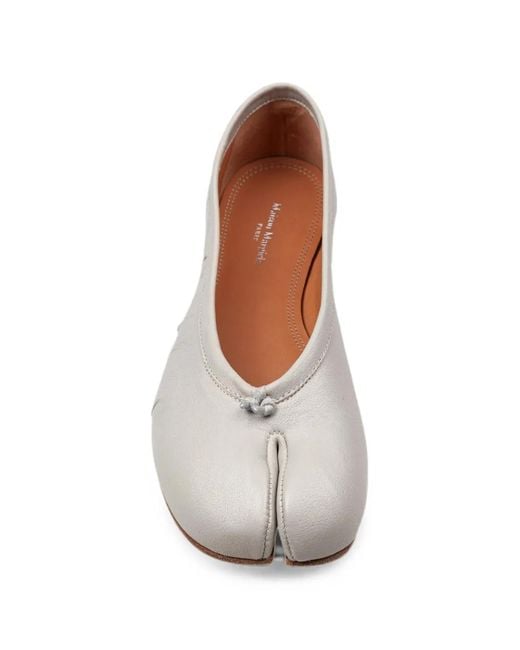 Maison Margiela White Tabi Ballet Flats