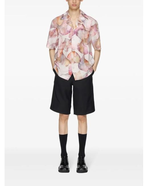 GR10K Blue Wool Tailored Shorts for men
