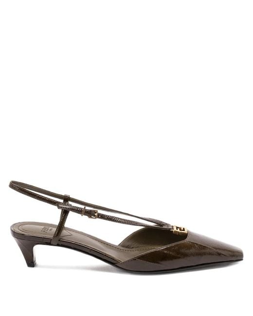 Pumps A Punta Con Cinturino Posteriore 40Mm di Fendi in Green