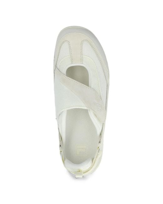 Fila White Melvis Mary Jane Slip-On Sneakers