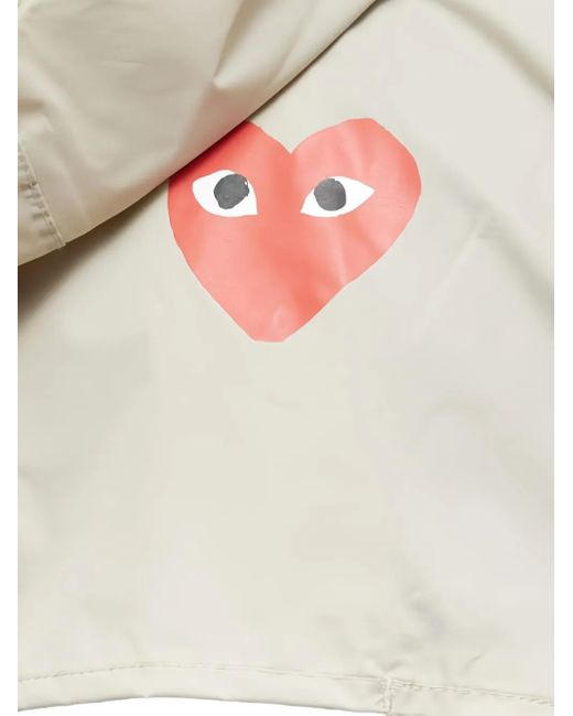 COMME DES GARÇONS PLAY White X K-Way Half-Zip Hooded Jacket