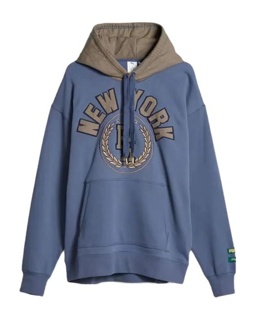 PUMA Blue X Rhuigi Long-Sleeve Hoodie for men