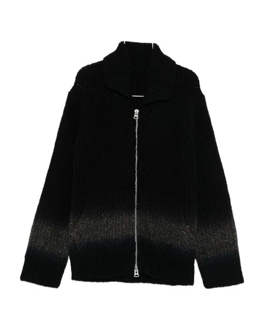 sacai ジップアップカーディガン ブラック メンズ Sacai ジップアップ カーディガン ブラック | Lyst