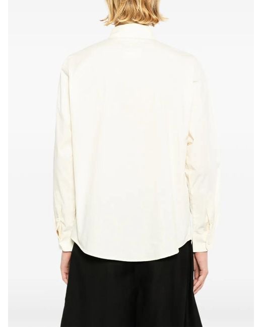 Kidsuper White Girl Painting Button-Up Shirt for men