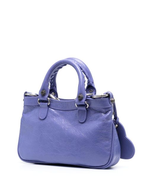Balenciaga Blue Small Neo Cagole Tote Bag