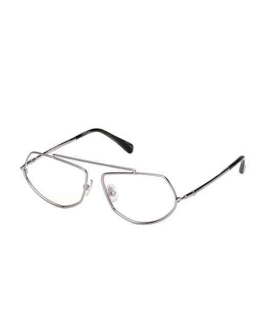 Max Mara Natural Geometric-Frame Glasses