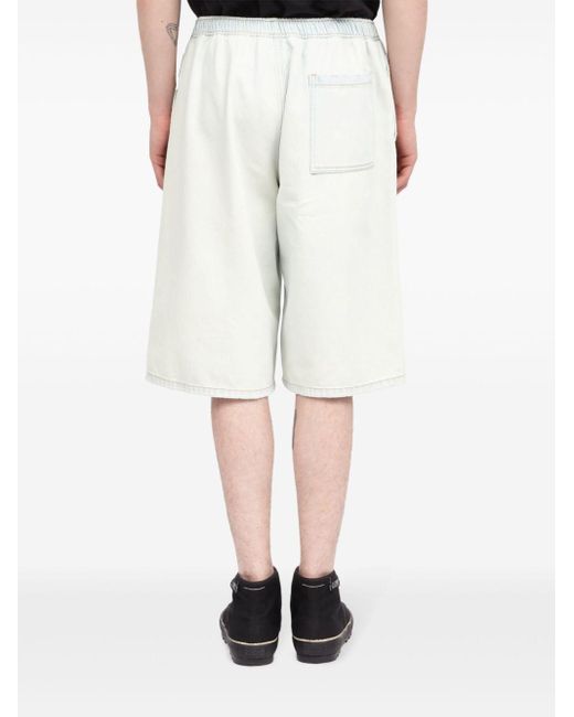 MM6 by Maison Martin Margiela Jeans-Shorts mit elastischem Bund in White für Herren