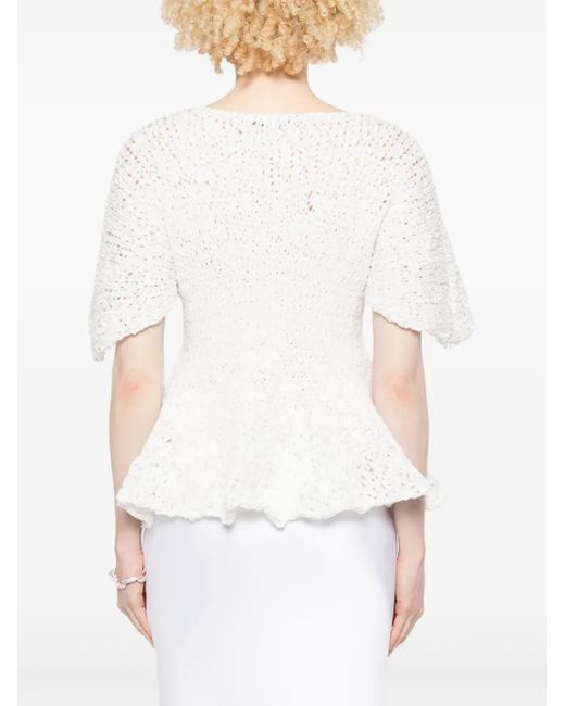 Top Mathilde Khaite de color White