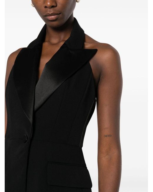 Max Mara Black Suit Style Virgin Wool Top