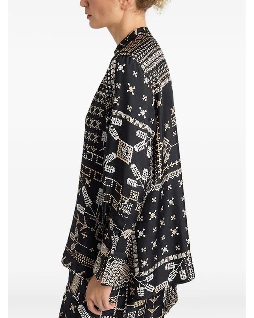 Momoní Black Patterned Shirt