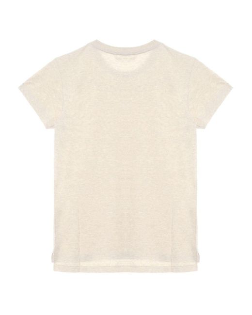 T-shirt girocollo di Auralee in White