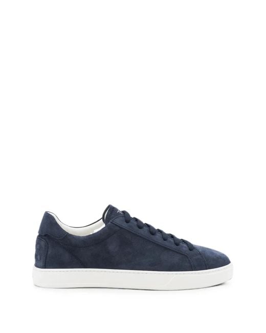 Tod's Blue Suede Gommino-Detail Sneakers for men