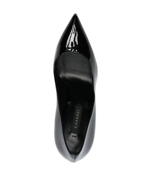 Casadei Blade Tiffany 115mm レザーパンプス Black