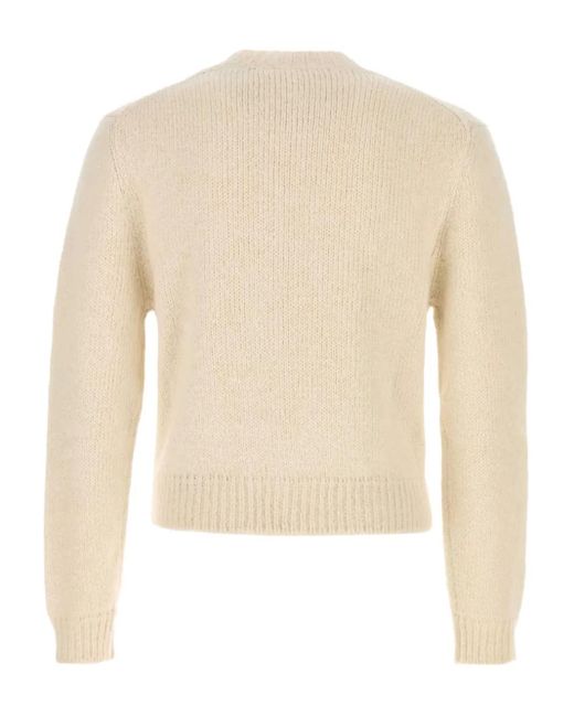Jil Sander Natural Alpaca Wool-Blend Sweater for men