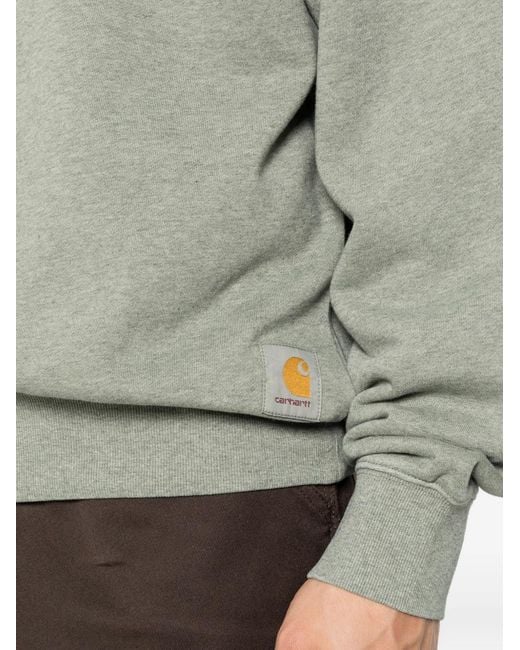 Carhartt Gray Caspian Logo-Patch Sweatshirt For for men